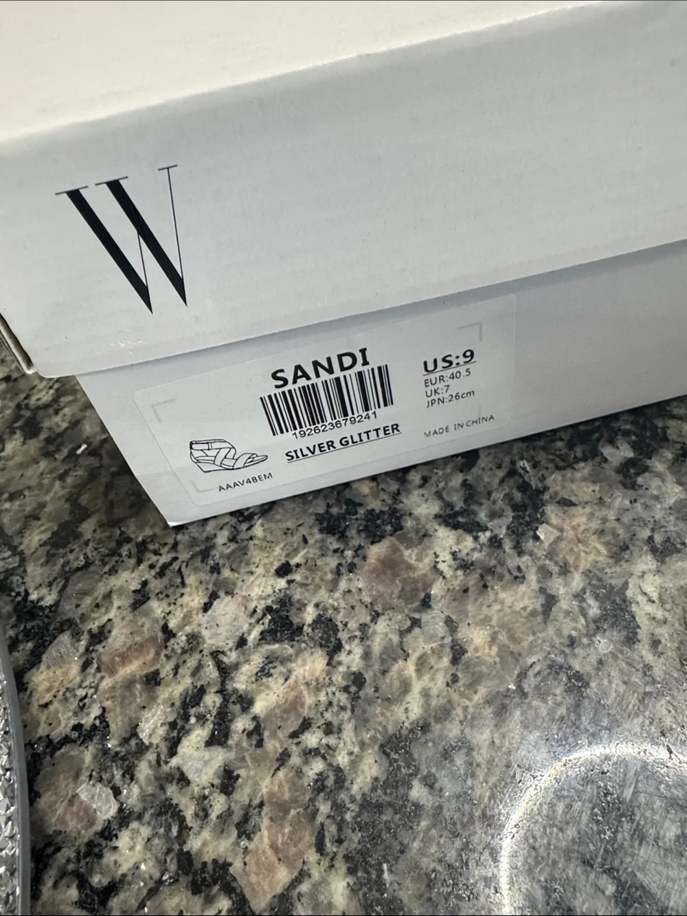 Dream Pairs Silver Glitter Strappy Wedge Sandals EUC 9